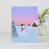 Cartes Pour Fêtes Annuelles Christmas sunset (Debout devant)