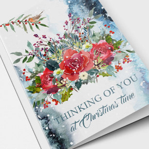Cartes Pour Fêtes Annuelles Christmas Sympathy Card : Le Teinking of You