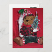 Cartes Pour Fêtes Annuelles Christmas Ted (Devant / Derrière)