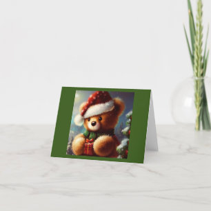 Cartes Pour Fêtes Annuelles Christmas Teddy Bear 2