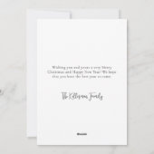 Cartes Pour Fêtes Annuelles Christmas Tree Beach (Dos)