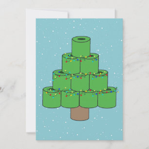 Cartes Pour Fêtes Annuelles Christmas Tree Covid 2021 Papier toilette drôle