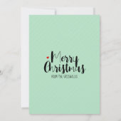 Cartes Pour Fêtes Annuelles Christmas Tree Faux Embossed Distressed Green (Dos)