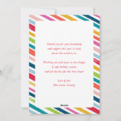 Cartes Pour Fêtes Annuelles CHRISTMAS TREE frame festive fun modern minimal (Dos)