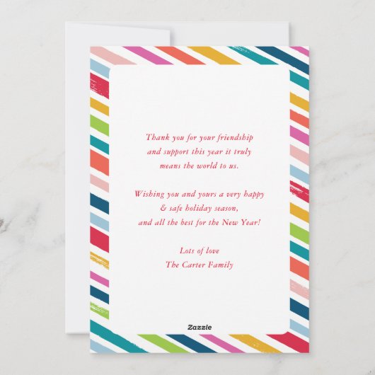 Cartes Pour Fêtes Annuelles CHRISTMAS TREE frame festive fun modern minimal (Dos)