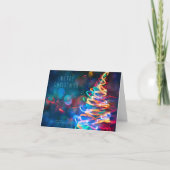 Cartes Pour Fêtes Annuelles Christmas Tree Lights Bokeh Géant Salutation (Devant)