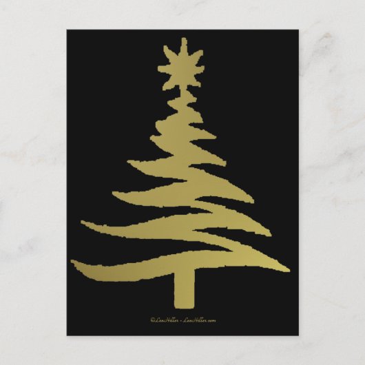 Cartes Pour Fêtes Annuelles Christmas Tree Stencil (Devant)
