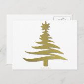 Cartes Pour Fêtes Annuelles Christmas Tree Stencil (Devant / Derrière)