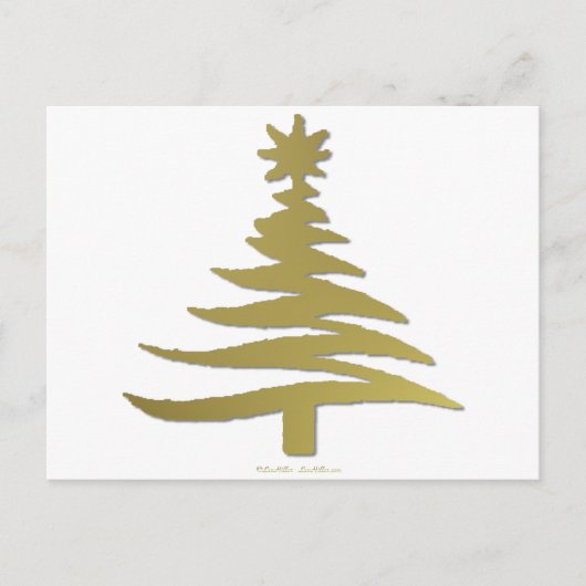 Cartes Pour Fêtes Annuelles Christmas Tree Stencil (Devant)