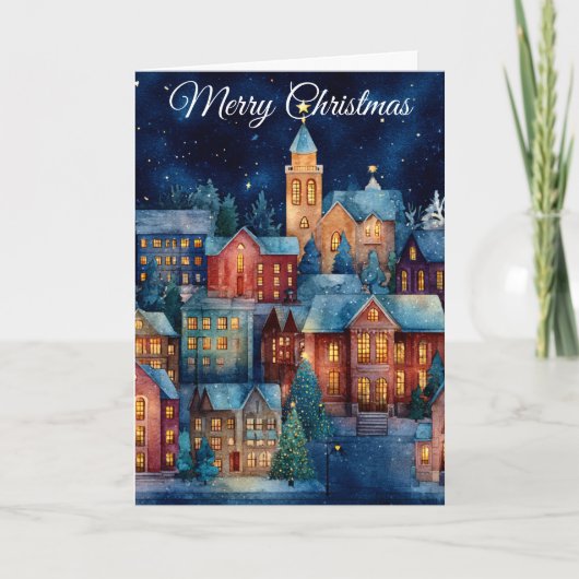 Cartes Pour Fêtes Annuelles Christmas Village (Devant)