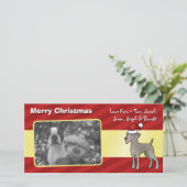 Cartes Pour Fêtes Annuelles Christmas Weimaraner (Debout devant)
