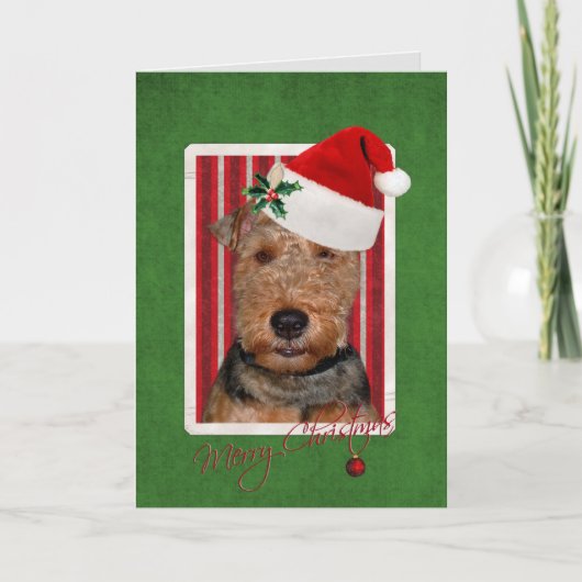 Cartes Pour Fêtes Annuelles Christmas Welsh Terrier (Devant)