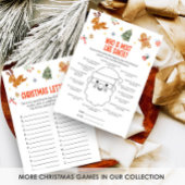 Cartes Pour Fêtes Annuelles Christmas Who is Most Like Santa Game
