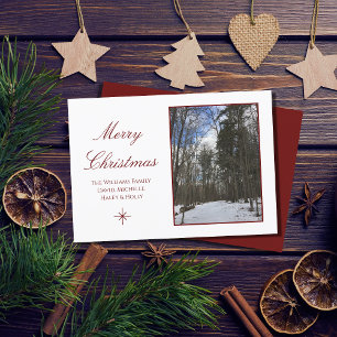 Cartes Pour Fêtes Annuelles Christmas Winter Woods Holiday Card