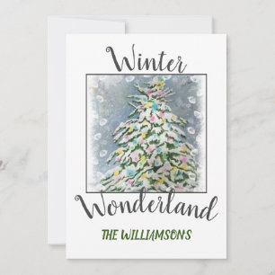 Cartes Pour Fêtes Annuelles Christmas Wonderland Tree avec photo