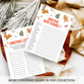 Cartes Pour Fêtes Annuelles Christmas Word Scrabble Game