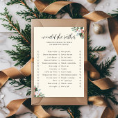 Cartes Pour Fêtes Annuelles Christmas Would She Rather Bridal Shower Game