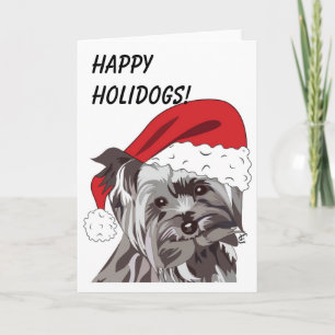 Cartes Pour Fêtes Annuelles Christmas Yorkie