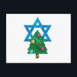 Cartes Pour Fêtes Annuelles christmukkah hanoukka<br><div class="desc">noël,  "étoile de david",  "arbre de Noël",  noël,  Noël,  Noël,  "Noël laid",  interconfessionnel,  "inter foi",  chrétien,  christian,  chrismukkah,  hanoukka,  chanukkah parties scintillant,  paillettes,  juif,  jours fériés,  juif,  bleu rose néon blanc blanc</div>