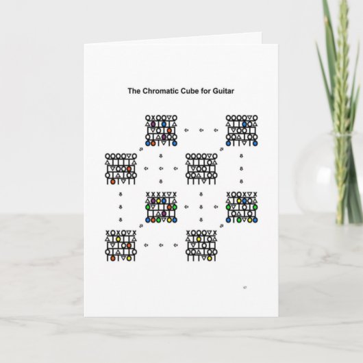 Cartes Pour Fêtes Annuelles Chromatic Cube for Guitar (Devant)