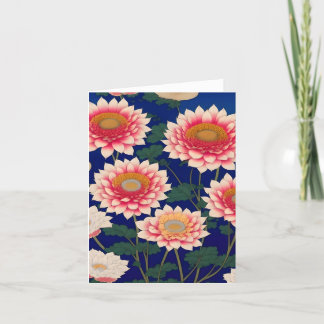 Cartes Pour Fêtes Annuelles Chrysanthemum C Étude en japonais