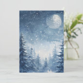 Cartes Pour Fêtes Annuelles Chuchotements de la Forêt d'Hiver (Debout devant)