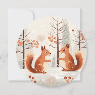Cartes Pour Fêtes Annuelles Chuchotements d'hiver – Un message de vacances d'u