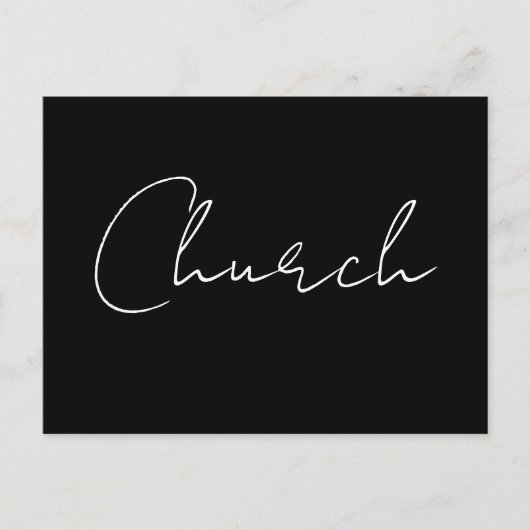 Cartes Pour Fêtes Annuelles Church (Devant)