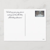 Cartes Pour Fêtes Annuelles Chutes de neige dans la forêt hivernale (Dos)