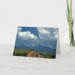 Cartes Pour Fêtes Annuelles Ciel d'Arizona sur les montagnes de Père Noël Rita