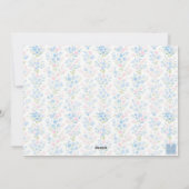 Cartes Pour Fêtes Annuelles Cimetière de Monogramme de Noël des papillons Prep (Dos)