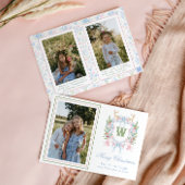 Cartes Pour Fêtes Annuelles Cimetière de Monogramme de Noël des papillons Prep