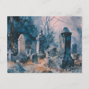 Cartes Pour Fêtes Annuelles Cimetière déplaisant et Beau Grey Halloween