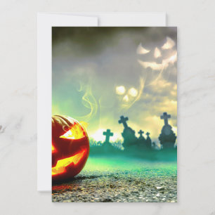 Cartes Pour Fêtes Annuelles Cimetière Joyeux Halloween de SlipperyJoe's c