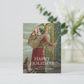 Cartes Pour Fêtes Annuelles circa 1906:  Santa Claus (Debout devant)