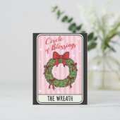 Cartes Pour Fêtes Annuelles Circle of Blessings Christmas Wreath  (Debout devant)