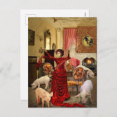 Cartes Pour Fêtes Annuelles Cirque victorienne (Devant / Derrière)