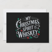 Cartes Pour Fêtes Annuelles Citation de buveur amateurs de whisky à Noël (Devant)