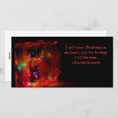 Cartes Pour Fêtes Annuelles Citation de Charles Dickens (Devant / Derrière)