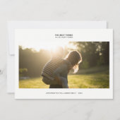 Cartes Pour Fêtes Annuelles Citation de gratitude moderne | Photo de famille m (Devant)