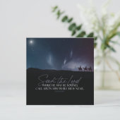 Cartes Pour Fêtes Annuelles Citation de la Bible de Noël (Debout devant)