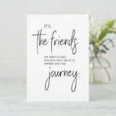 Cartes Pour Fêtes Annuelles Citation de l'amitié, citation significative sur l (Debout devant)