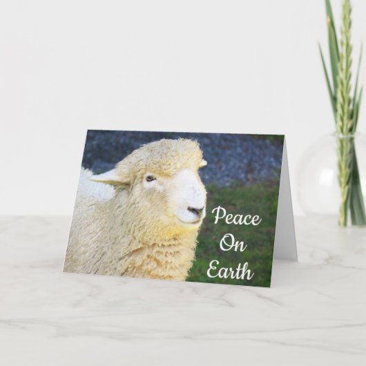 Cartes Pour Fêtes Annuelles Citation de Noël du mouton (Devant)