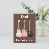 Cartes Pour Fêtes Annuelles Citation de Papa The Guitar Man (Debout devant)