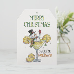 Cartes Pour Fêtes Annuelles Citation de vin de bonhomme de neige Hiver Noël