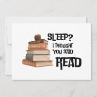 Citation drôle d'amateur de livres Sommeil Je pens