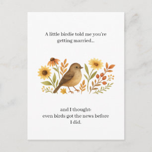 Cartes Pour Fêtes Annuelles Citation drôle de mariage de Birdie   Mariage sarc