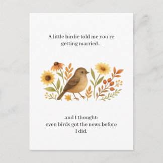 Cartes Pour Fêtes Annuelles Citation drôle de mariage de Birdie | Mariage sarc