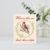 Citation Inspirationnelle d'Oiseaux, couronne de f