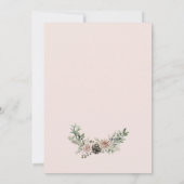 Cartes Pour Fêtes Annuelles Citation Motivationnelle Rose de Noël (Dos)